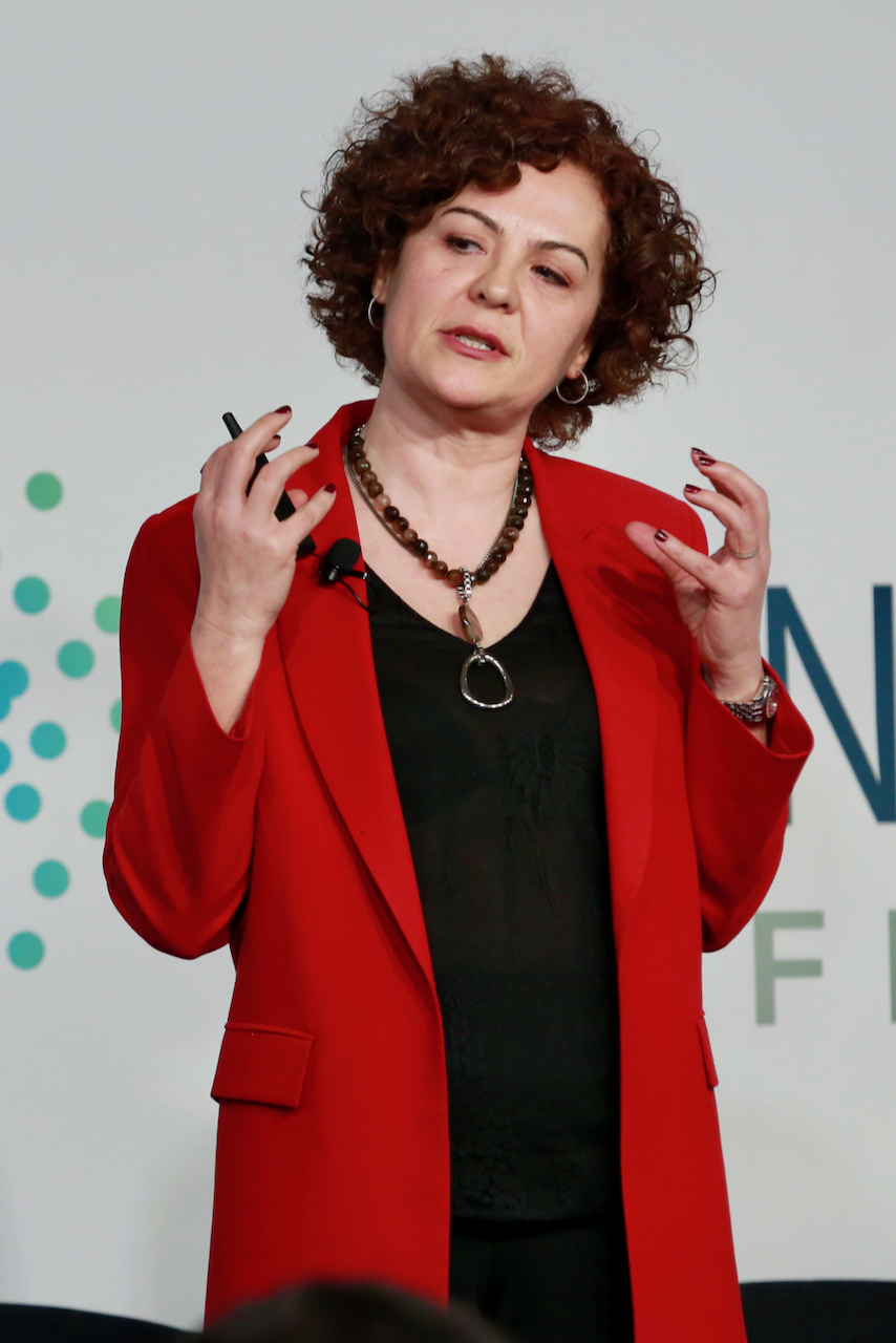 Photo of Pinar talking at Business Agility Conference 2022
